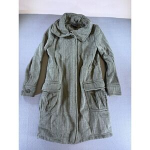 Patagonia Better Sweater Coat Womens XS Green Fleece Lined Knit Parka Pockets